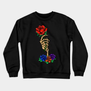 Skeleton rose Crewneck Sweatshirt